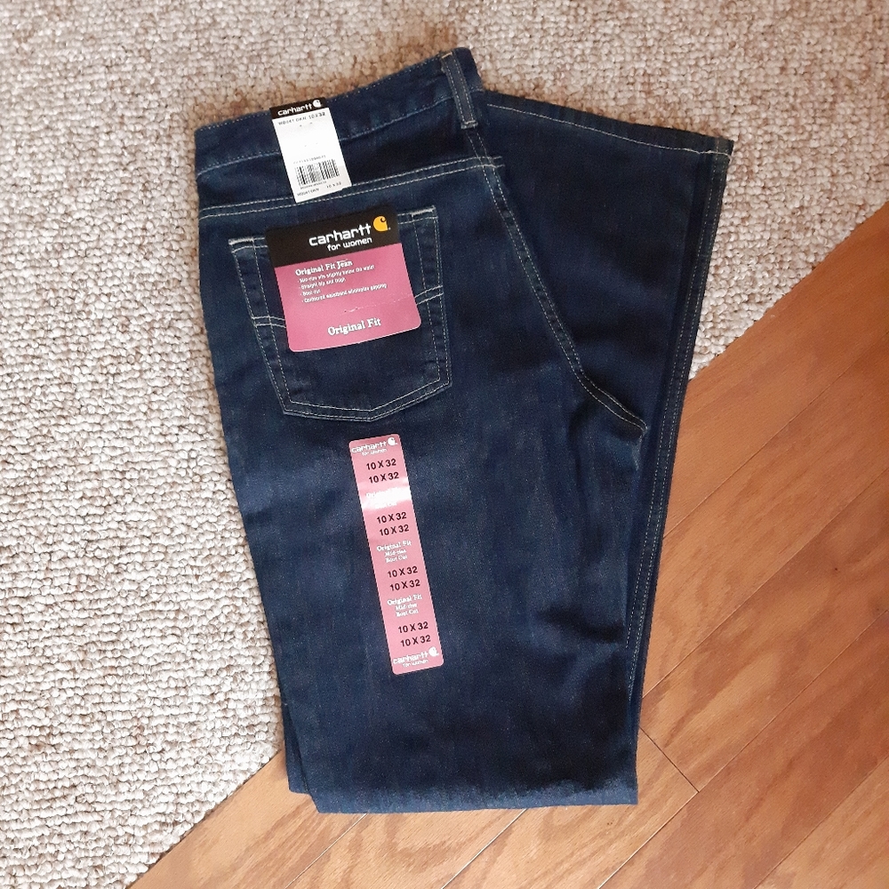 NWT Carhartt Mid Rise Bootcut Jeans size 10